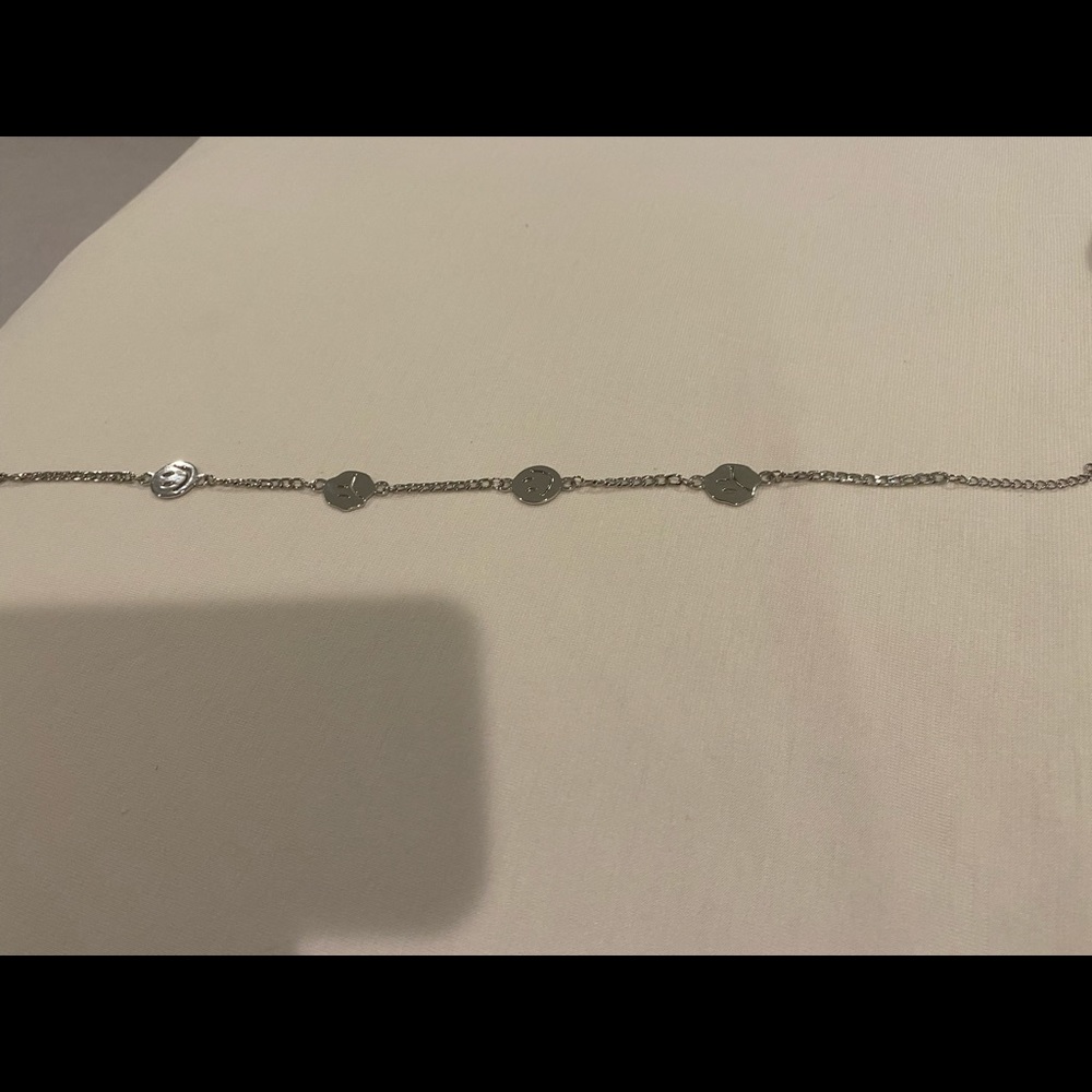 brandy melvile choker/necklace . silver. never worn